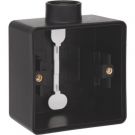 Niko Hydro waterdicht enkelvoudige opbouwdoos leeg met 1x M20 ingang - zwart (761-84101)