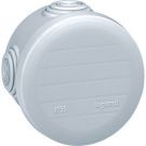 Legrand PLEXO aftakdoos rond IP55 4 kabelinvoeren membraan klikdeksel 70mm doorsnede 45mm hoog wit (92003)