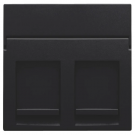 Niko centraalplaat data 2x RJ45 black coated (161-65200)