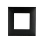 Legrand afdekplaat stopcontact 1-voudig 83x83mm - Valena Next Zwart Gefumeerd (741151)
