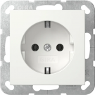 Gira stopcontact met randaarde 1-voudig - systeem 55 zuiver wit mat (446627)