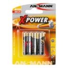 Ansmann X-Power alkaline batterij AAA / 1,5V - verpakking per 4 stuks (5015653)
