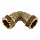 Bonfix bocht 90° messing 22mm x 22mm (24015)