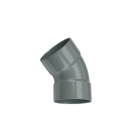 Wavin Wadal PVC bocht 45° mof-mof lijm 125mm - grijs (3101212004)