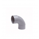 Wavin Wadal PVC bocht 90° mof-spie lijm 40mm - grijs (3101104009)