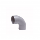 Wavin Wadal PVC bocht 90° mof-spie lijm 75mm - grijs (3101107009)