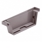 ESLON PVC eindstuk links voor bakgoot type 140 - grijs (10530)