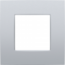 Niko afdekplaat 1 horizontaal/verticaal - 71mm centerafstand - Intense Sterling  (132-76100)