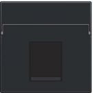 Niko centraalplaat voor UTP/STP data contactdoos - Pure Bakelite Piano Black (200-65100)