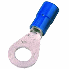 Intercable Q-serie DIN geïsoleerde kabelschoen ring recht 1,5-2,5 mm² M5 vertind - blauw per 100 stuks (ICIQ25)