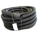 Frankische kabuflex wachtbuis met trekdraad en koppelstuk 40mm - zwart rol 50 meter (19130040)