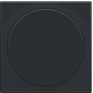 Niko centraalplaat voor draaiknopdimmer of extensie - Pure Steel Black (161-31003)