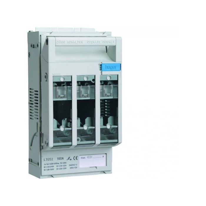 Hager mespatroon 3x160A NH00 (LT052)