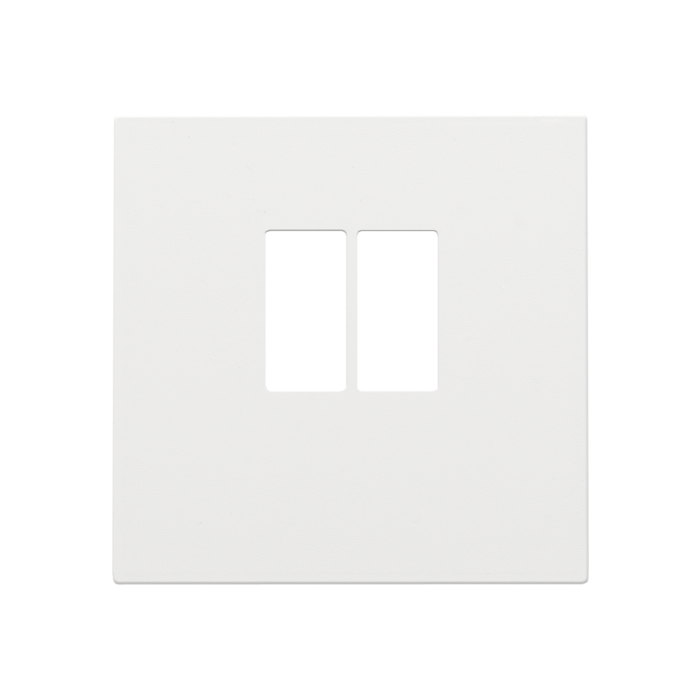 Niko afwerking voor enkelvoudige luidsprekeraansluiting - Pure Steel White (154-69801)
