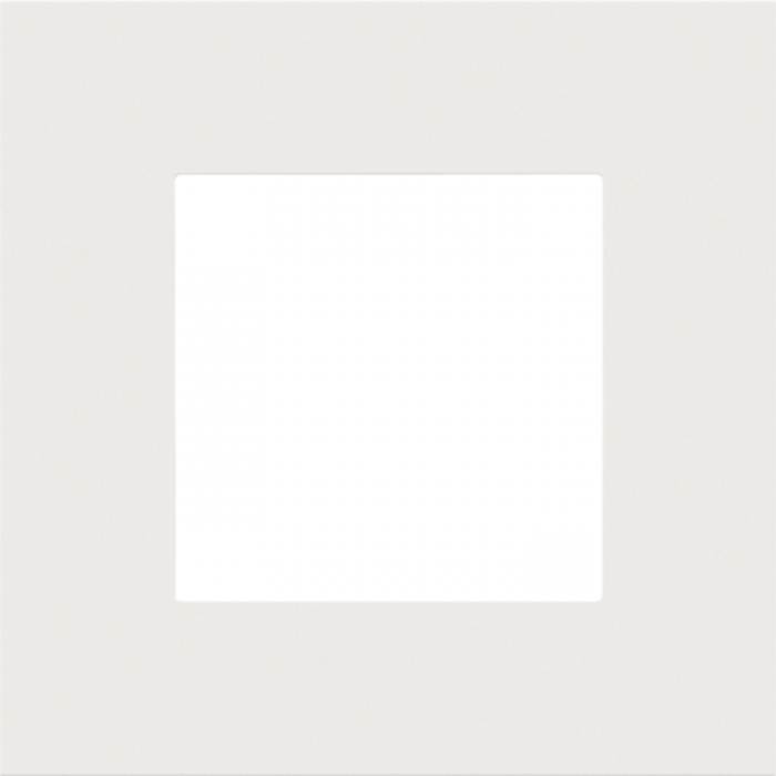 Niko enkelvoudige afdekplaat - Pure Steel White (154-76100)