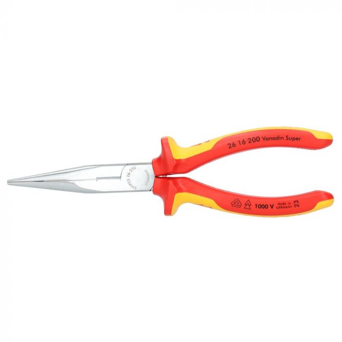KNIPEX rechte langbek punttang VDE 200mm (2616200)