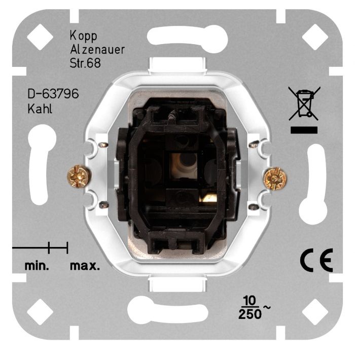 Kopp sokkel impulsschakelaar (NO) (504300008)