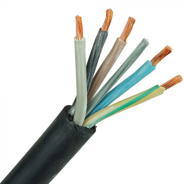 neopreen kabel H07RNF 5x10 per meter