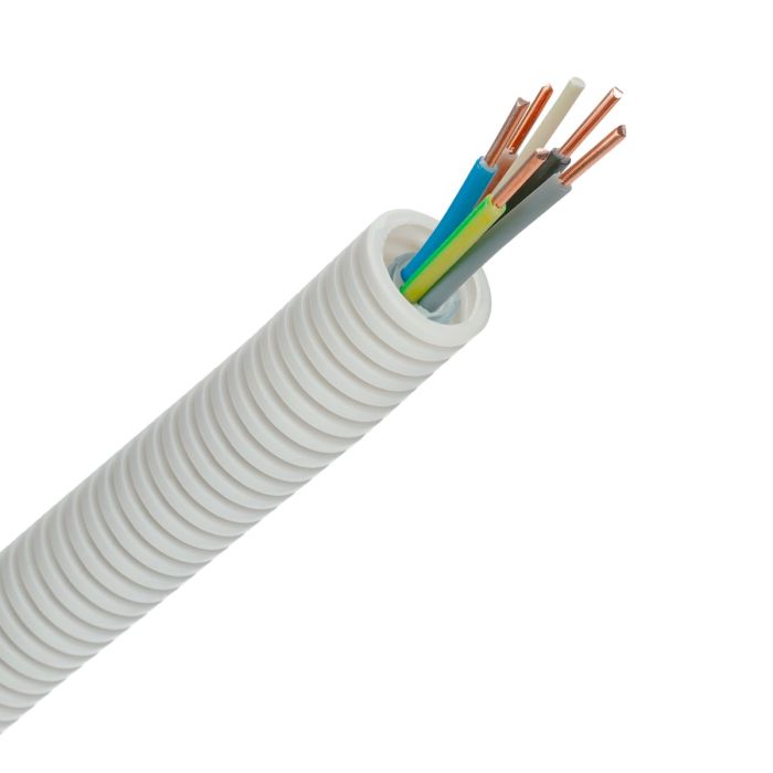 Snelflex flexibele buis 20mm VOB draad 5G2,5mm rol 100 meter