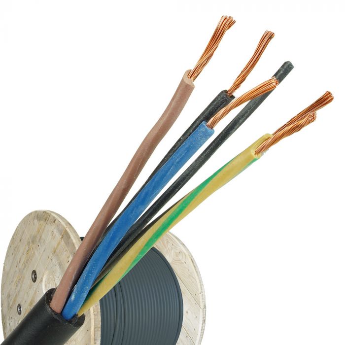 neopreen kabel H05RR-F 5x0,75 per haspel 500 meter