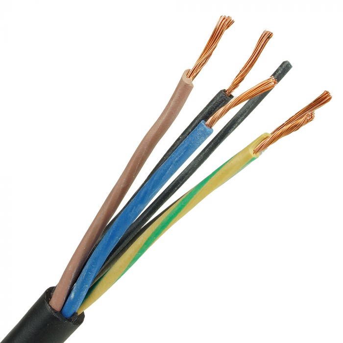 neopreen kabel H05RR-F 5x0,75 per meter