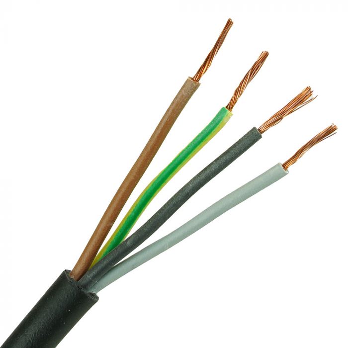 neopreen kabel H05RR-F 4x0,75 per rol 100 meter