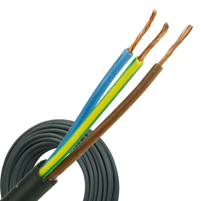 neopreen kabel H05RR-F 3x0,75 per rol 100 meter