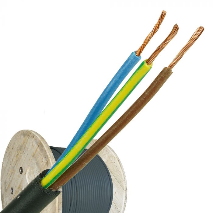 neopreen kabel H05RR-F 3x0,75 per haspel 500 meter