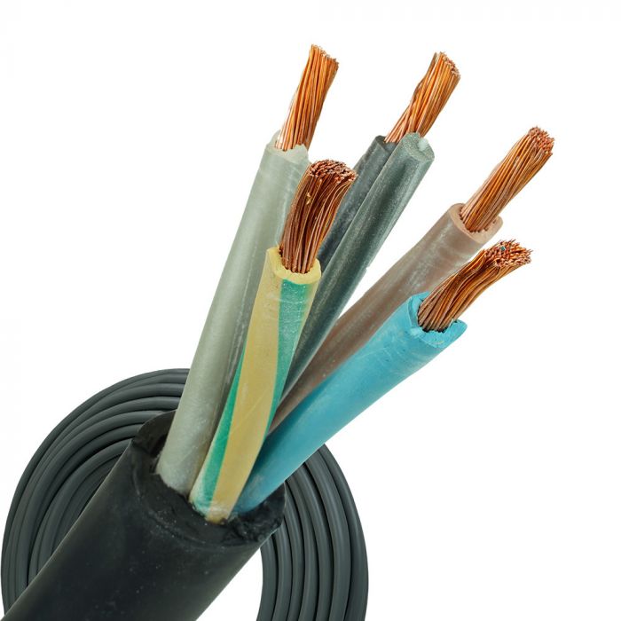 neopreen kabel H07RNF 5x50 per rol 100 meter