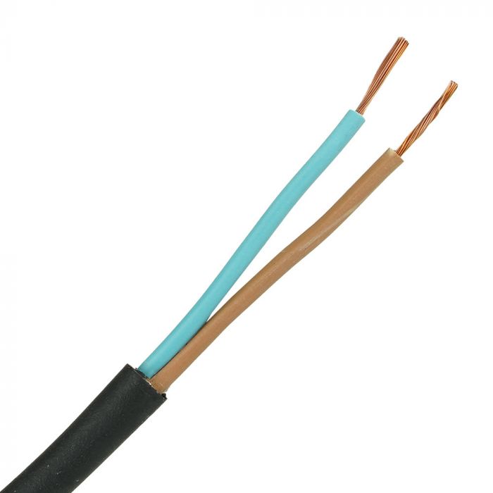 neopreen kabel H05RR-F 2x0,75 per rol 100 meter