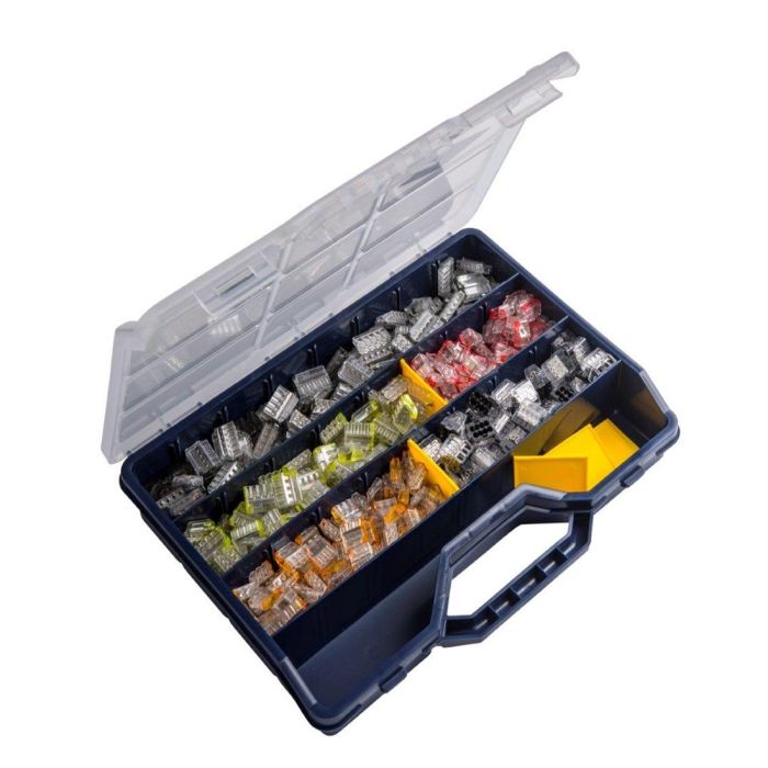 Conex steekklem assortimentsdoos groot - transparant (CH 2009M)