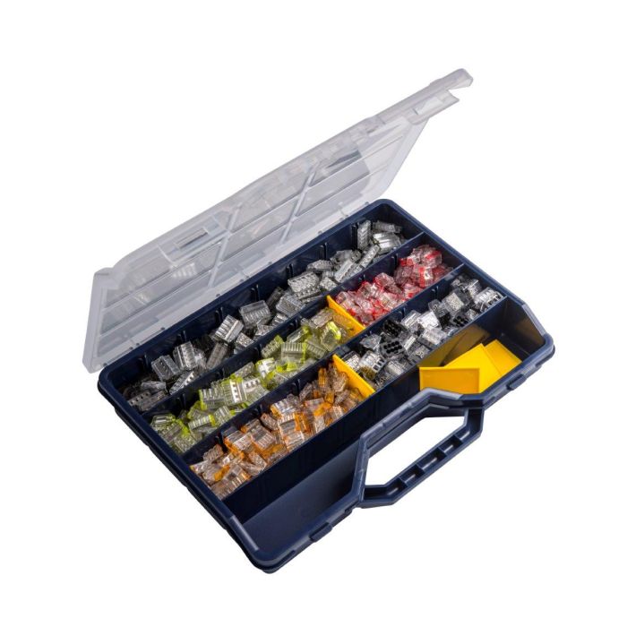 Conex steekklem assortimentsdoos groot - transparant (CH 2009M)