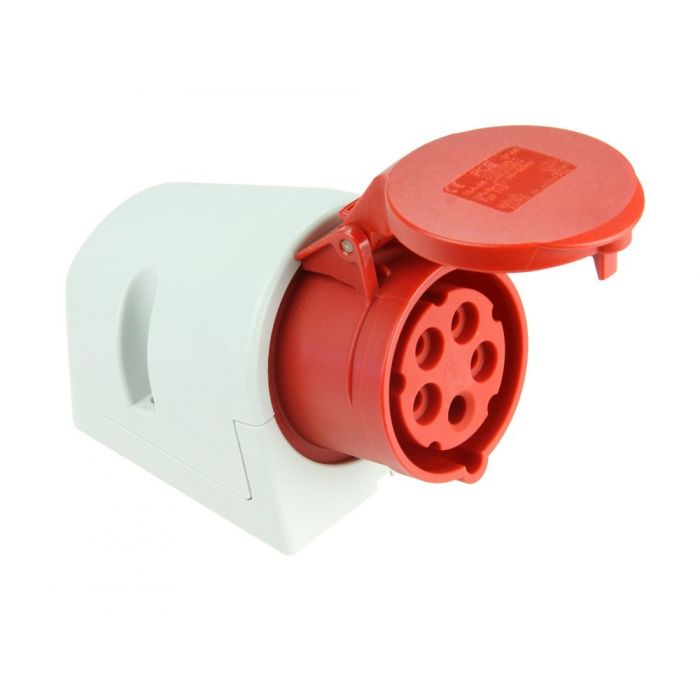 wandelen de ober Ontslag Kopp CEE wandcontactdoos 16A 5-polig 6H 400V IP44 rood (101600002) | Elektramat wandelen de ober Ontslag Kopp CEE wandcontactdoos 16A 5-polig 6H 400V IP44 rood (101600002) | Elektramat