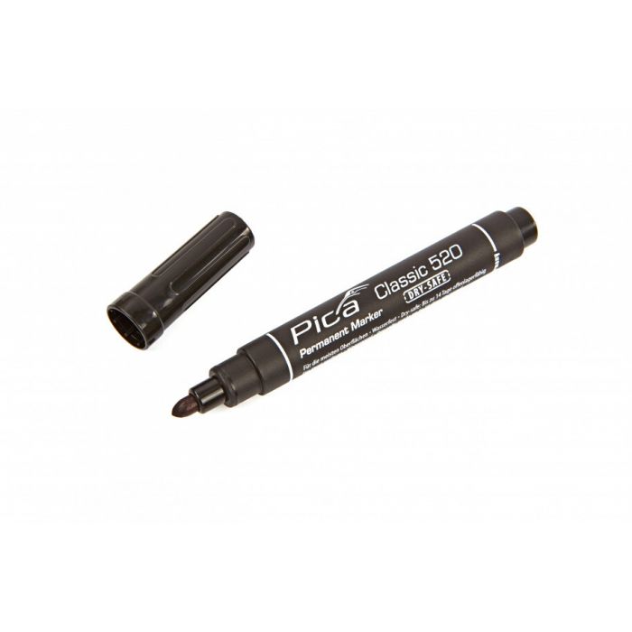 Pica permanente marker 1-4mm rond zwart - per 10 stuks (PI52046)