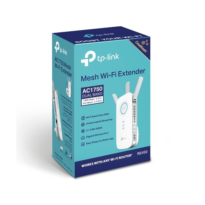 TP-LINK WiFi versterker 450Mbps 2.4GHz + 1300Mbps 5GHz (TL-WA850RE)