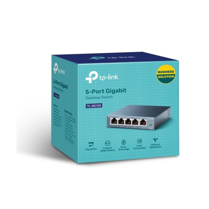 TP-LINK unmanaged netwerk switch 5-poorts 10-1000 Mbps (TL-SG105)