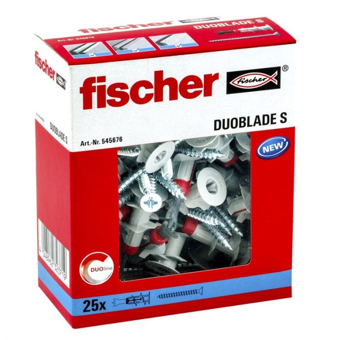 Fischer DuoBlade hollewandplug S - per 25 stuks (545676)