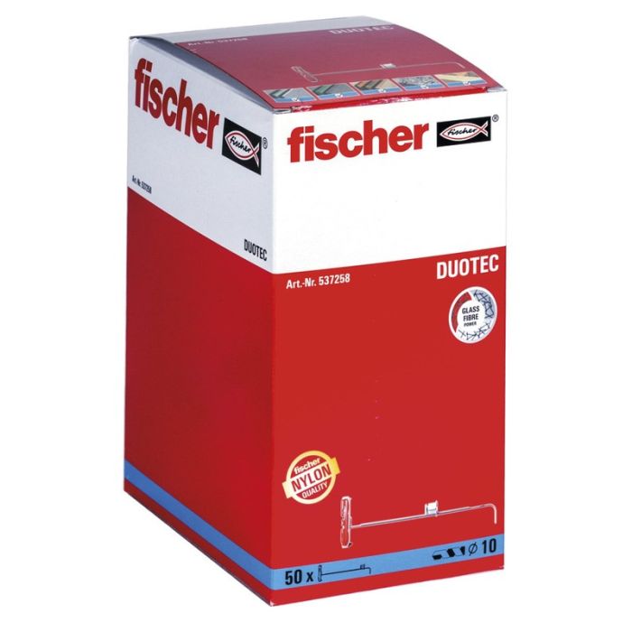 Fischer DuoTec Hollewandplug 10 - per 50 stuks (537258)