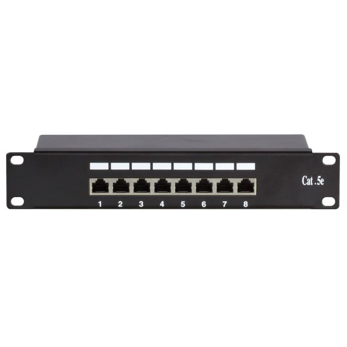 10 Inch CAT5e FTP patchpaneel - 8 poorts (DS-10Patch5-8FTP)