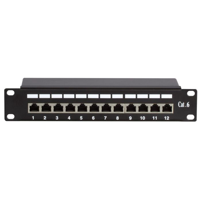 10 Inch CAT6 FTP patchpaneel - 12 poorts (DS-10Patch6-12FTP)
