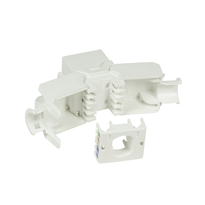 CAT6a UTP Keystone Connector - Toolless - Wit (DS-KC-UTP6A-TL-W)