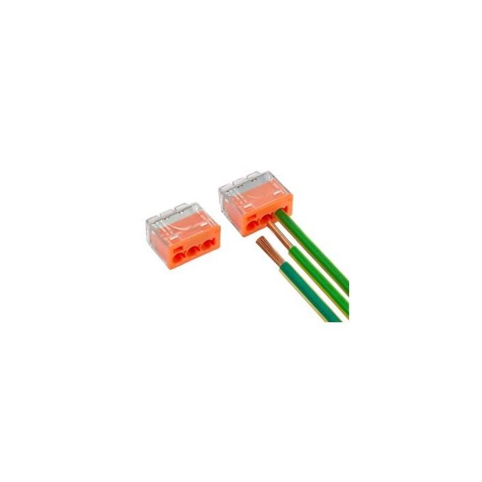 Conex multiklem 3-voudig 0,5-4mm2 tbv massief en soepel per 50 stuks (CH2223)
