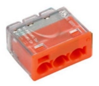Conex multiklem 3-voudig 0,5-4mm2 tbv massief en soepel per 50 stuks (CH2223)
