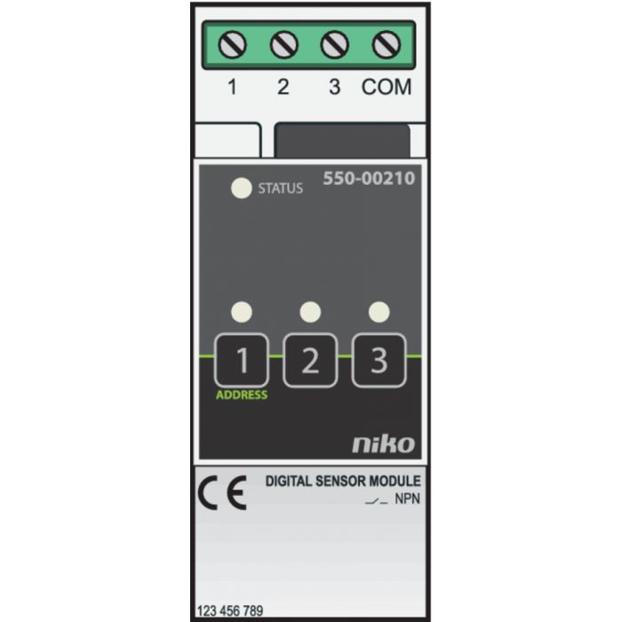 Niko sensormodule 3 ingangen - Home Control (550-00210)