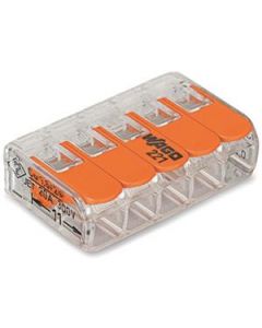 Wago steekklem 5-voudig 4mm2 per 25 stuks (221-415)
