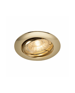 SLV inbouwspot rond kantelbaar messing (1000720)