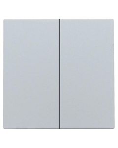 Niko afwerking voor dubbele elektronische schakelaar of drukknop - Intense Sterling (121-31004)