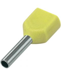 SOLAR twin adereindhuls geïsoleerd 2x6mm2 geel - per 100 stuks (1505167)