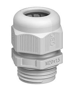 OBO Wartel met trekontlasting IP68 M25, PA, zilvergrijs, 7001