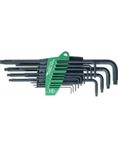 Wiha torx stiftsleutelset haaks in houder Prostar gezwart - 14-delig (24312)